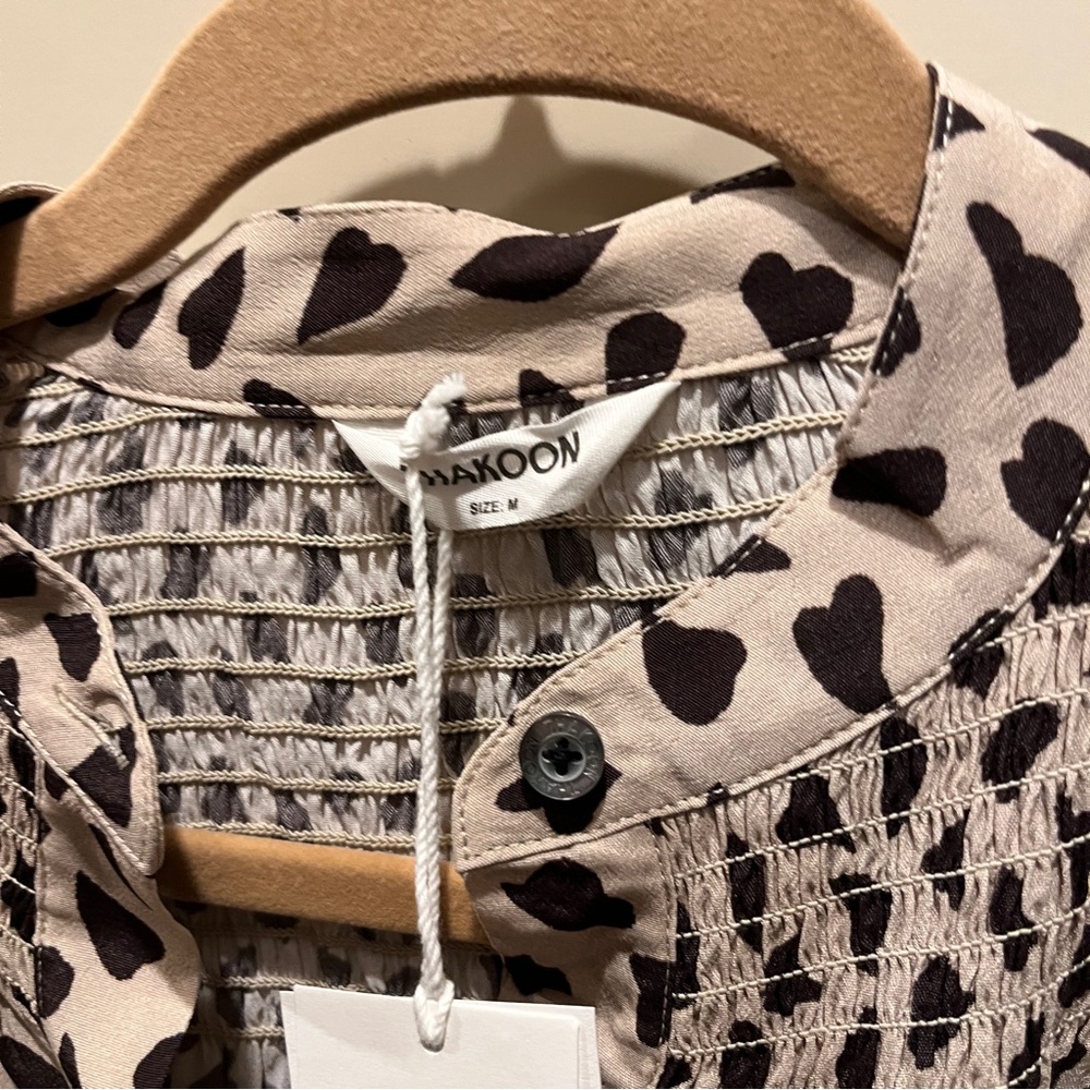NWT Thakoon Smocked Blouse - M - Picture 2 of 5